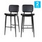Flash Furniture Black LeatherSoft Barstools with Footrest, PK2 AY-S01-BK-GG - alternate 10
